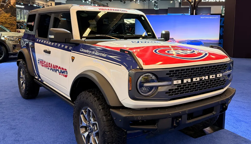 salon de l'auto de montréal 2026 bronco au couleur du CH