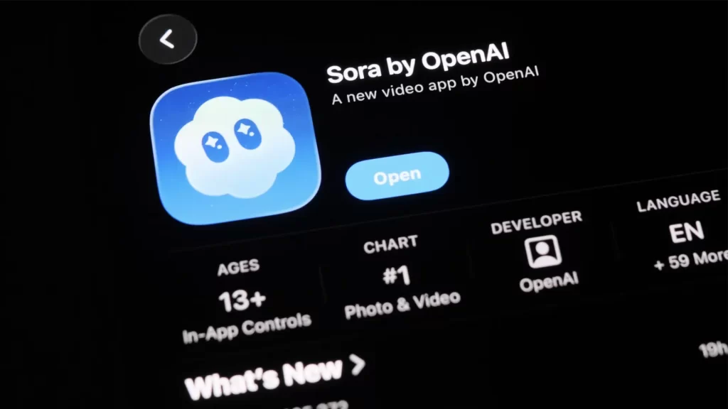 IA content Sora for create video with mobile